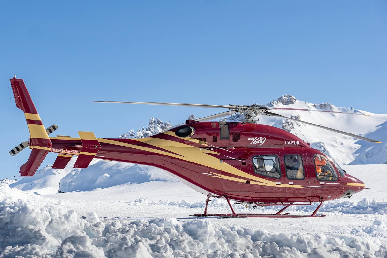 VIP cabin helicopter interior